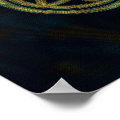 Triple Moon Celtic Ornament Poster (Ecke)