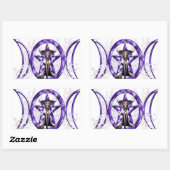 Triple Moon Elf Rechteckiger Aufkleber (Blatt)