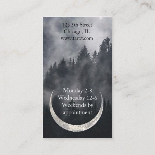 Triple Moon Forest Visitenkarte (Rückseite)