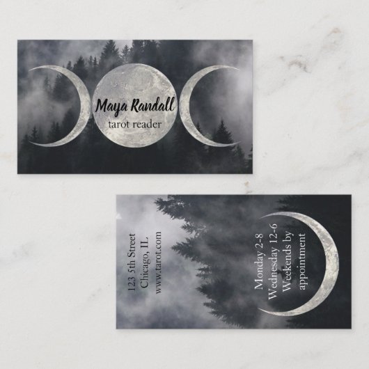 Triple Moon Forest Visitenkarte (Vorne/Hinten)