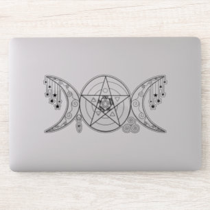 Triple Moon Goddess Aufkleber