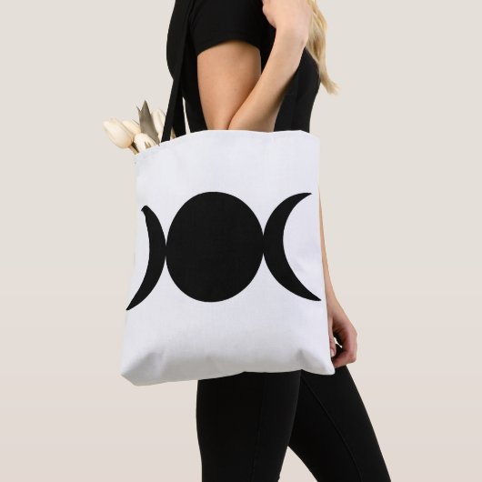 Triple Moon Goddess Black & White Tasche (Von Nahem)