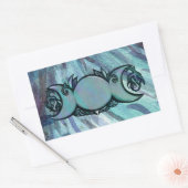 Triple Moon Goddess Gaia Artwork Green Hexe Rechteckiger Aufkleber (Umschlag)