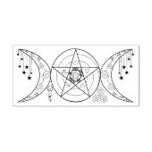 Triple Moon Goddess Gummistempel (Prägung)