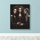 Triple Moon Goddess Leinwanddruck (Insitu (Holzboden))