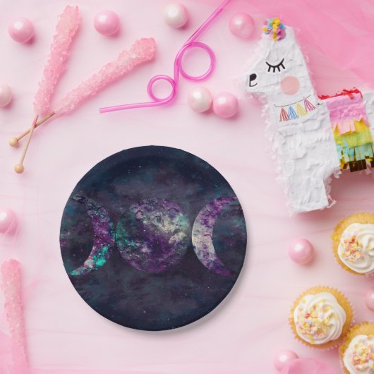 Triple Moon Goddess Luna Universe Party Pappteller (Party)