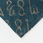 Triple Moon Goddess mit Pentagramm Fleecedecke (Ecke)