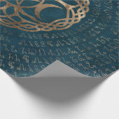 Triple Moon Goddess mit Pentagramm Geschenkpapier (Ecke)