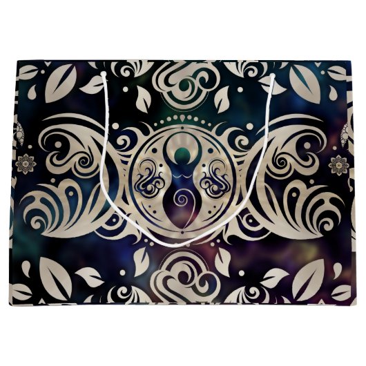Triple Moon Goddess Moonlight lila #1 Große Geschenktüte (Vorderseite)