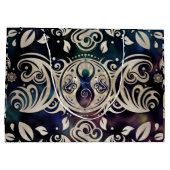 Triple Moon Goddess Moonlight lila #1 Große Geschenktüte (Rückseite)