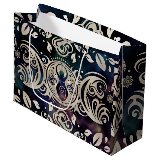 Triple Moon Goddess Moonlight lila #1 Große Geschenktüte (Vorderseite Schrägansicht)