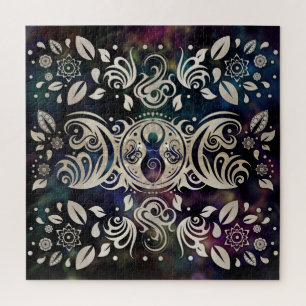 Triple Moon Goddess Moonlight lila #1 Puzzle