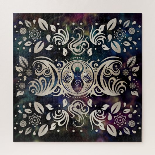 Triple Moon Goddess Moonlight lila #1 Puzzle (Vertikal)