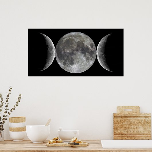 Triple Moon Goddess Poster (Küche)