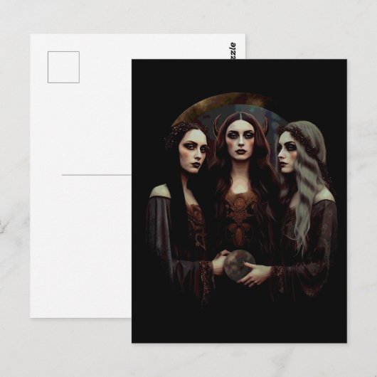 Triple Moon Goddess Postkarte (Vorne/Hinten)