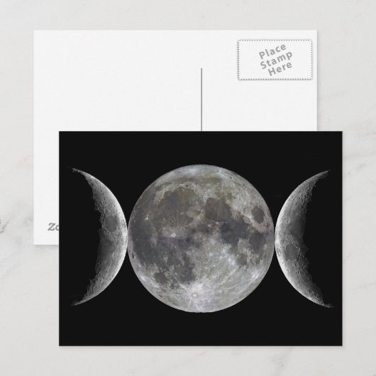 Triple Moon Goddess Postkarte (Vorne/Hinten)