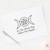 Triple Moon Goddess Sticker (Umschlag)