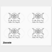 Triple Moon Goddess Sticker (Blatt)