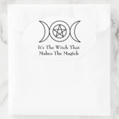 Triple Moon Goddess Sticker (Tasche)