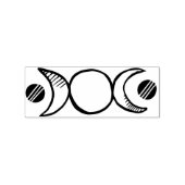 Triple Moon Gummistempel (Prägung)