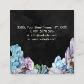 Triple Moon - Heilende Kristalle Quadratische Visitenkarte (Rückseite)