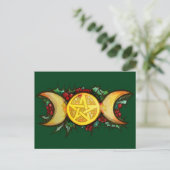 Triple Moon Holly Weihnachten Art (Stehend Vorderseite)