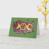 Triple Moon Karte (Gelbe Blume)