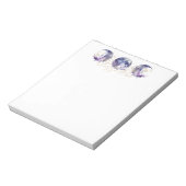 Triple Moon Lila und Gold Notizblock (Rotiert)