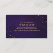 Triple Moon Mandala Ornament Visitenkarte (Rückseite)