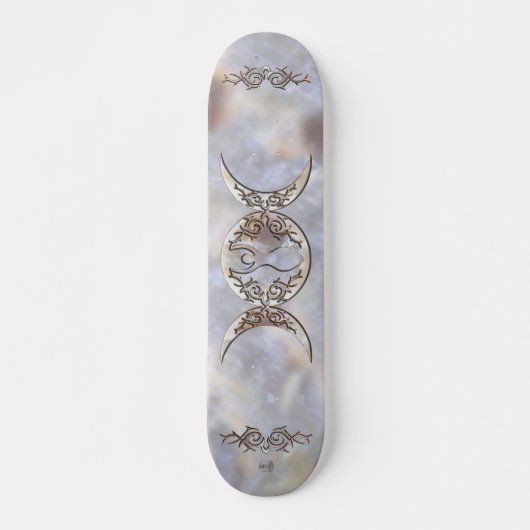 Triple Moon Moonstone Goddess Skateboard (Vorne)