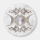Triple Moon Moonstone Magnet (Vorne)