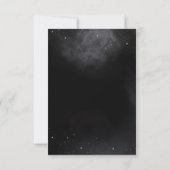 Triple Moon Night Sky Dark Boho Handfasting RSVP Karte (Rückseite)