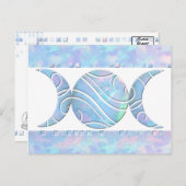 Triple Moon Opal Postkarte (Vorne/Hinten)