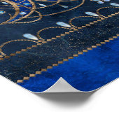 Triple Moon Ornament mit Mondstein Poster (Ecke)