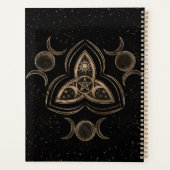 Triple Moon Ornament Triquetra mit Pentagram Planer (Rückseite)