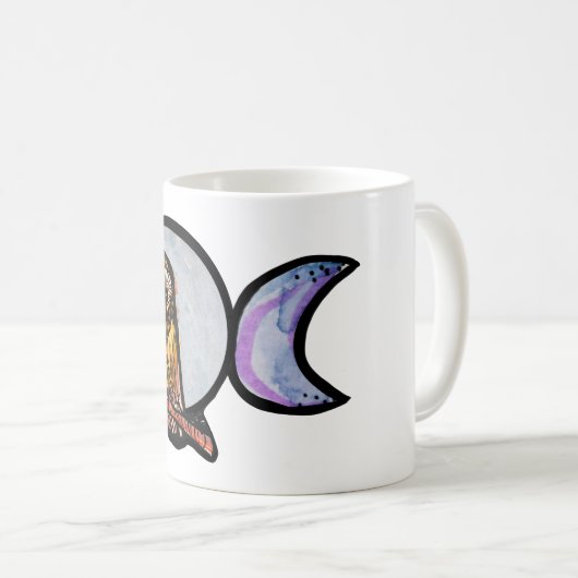 Triple Moon Owl Kaffeetasse (VorderseiteRechts)