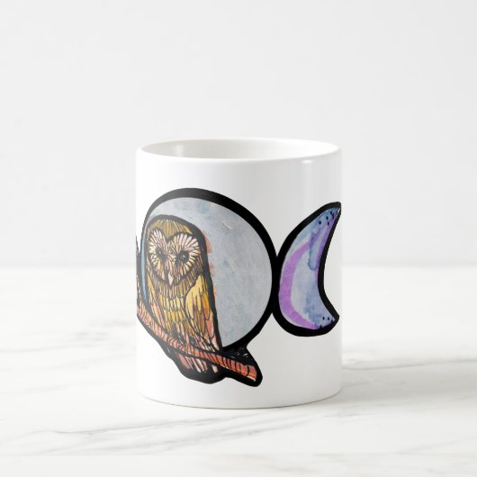 Triple Moon Owl Kaffeetasse (Mittel)