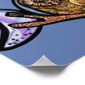 Triple Moon Owl Poster (Ecke)