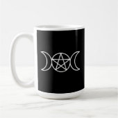 Triple Moon Pentagramm Goddess Kaffeetasse (Links)