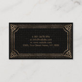 Triple Moon - Pentagramm , Triquetra , Triskele Visitenkarte (Rückseite)