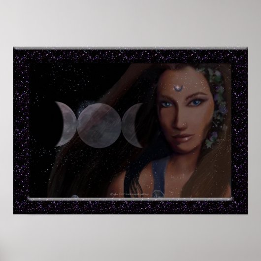Triple Moon Print Poster (Vorne)