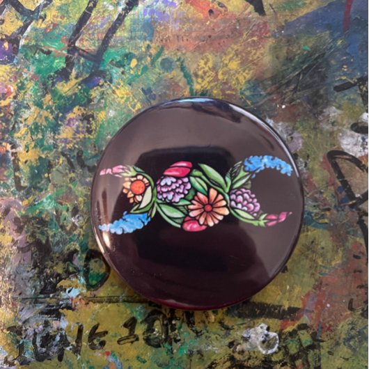 Triple Moon Symbol Bloom Button