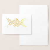 Triple Moon Symbol Bloom Folienkarte (Anzeige)