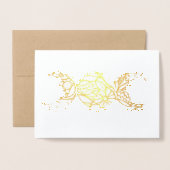 Triple Moon Symbol Bloom Folienkarte (Vorderseite mit Umschlag)
