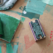 Triple Moon Symbol Bloom Gummistempel