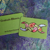 Triple Moon Symbol Bloom Mitteilungskarte