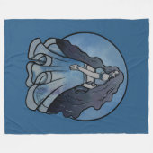 Triple Moon Symbol Wicca Goddess Fleecedecke (Vorderseite (Horizontal))