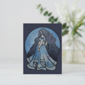 Triple Moon Symbol Wicca Goddess Postkarte (Stehend Vorderseite)