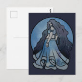 Triple Moon Symbol Wicca Goddess Postkarte (Vorne/Hinten)