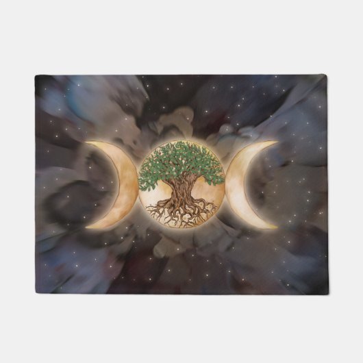 Triple Moon tree of life Fußmatte (Vorderseite)